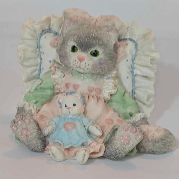 Enesco Calico Cats Friends Are Cuddles of Love" Priscilla Hillman 627976 - Picture 1 of 5